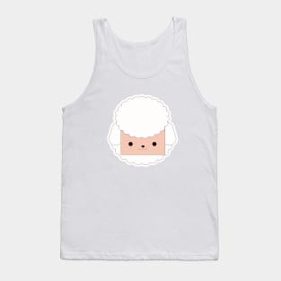 Cartoon Cute Sheep Art Print Tank Top